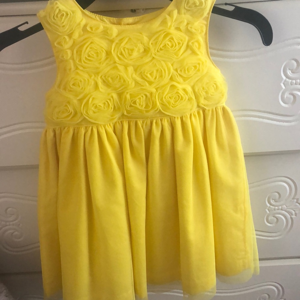 Carters yellow used once girls sundress